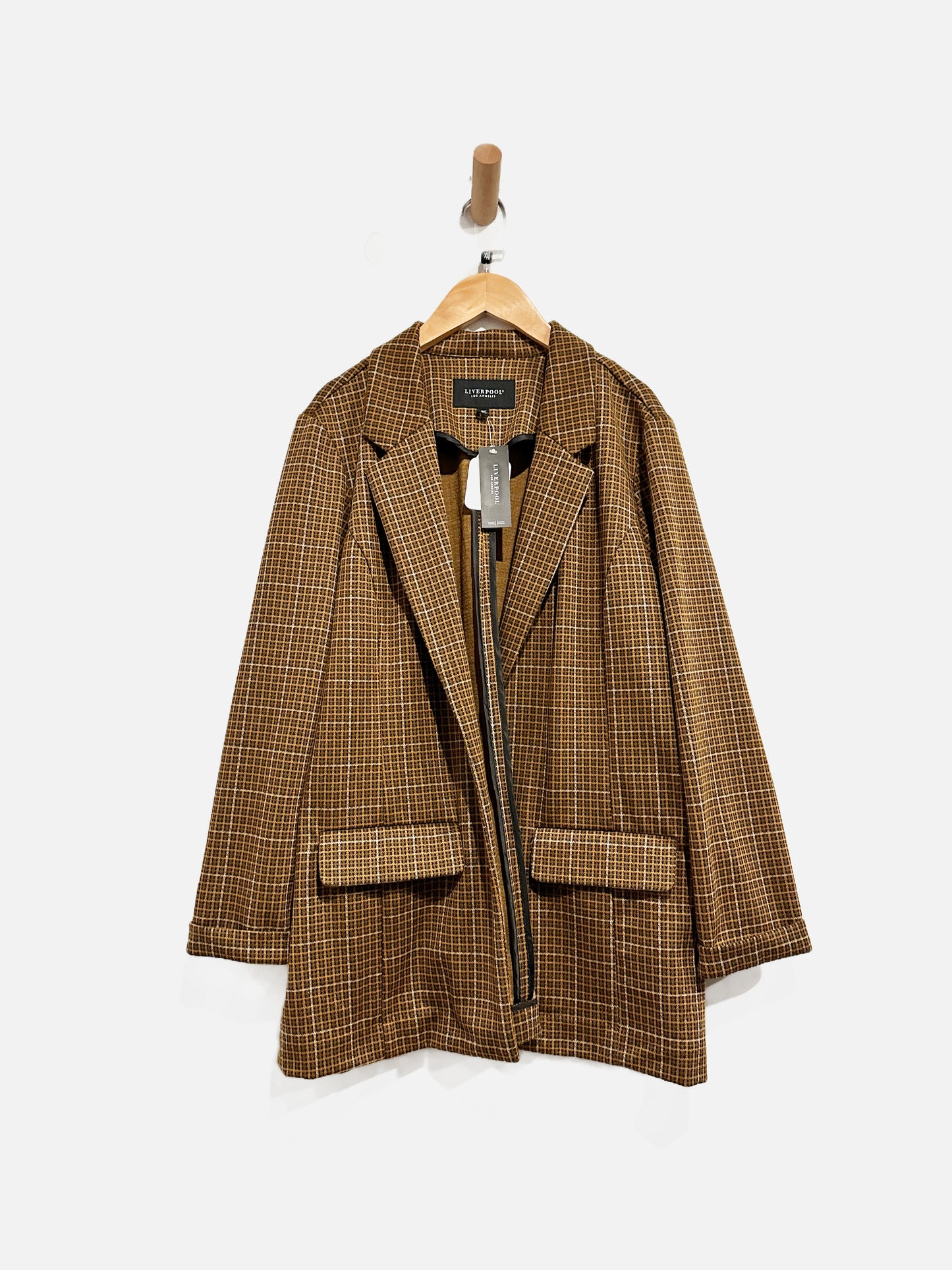 Liverpool NWT Blazer in Jasper Brown Plaid - XL