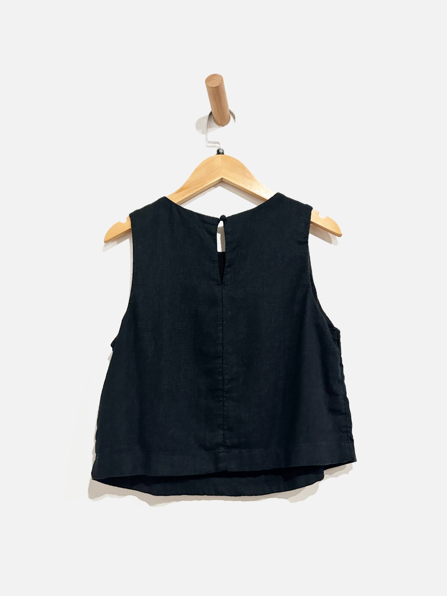 Abercrombie & Fitch Black Linen Blend Tank - XS