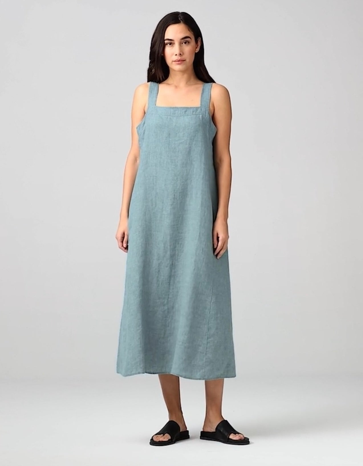 Eileen Fisher Chambray Linen Dress - XXS