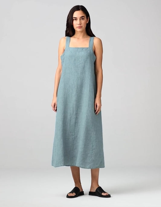 Eileen Fisher Chambray Linen Dress - XXS