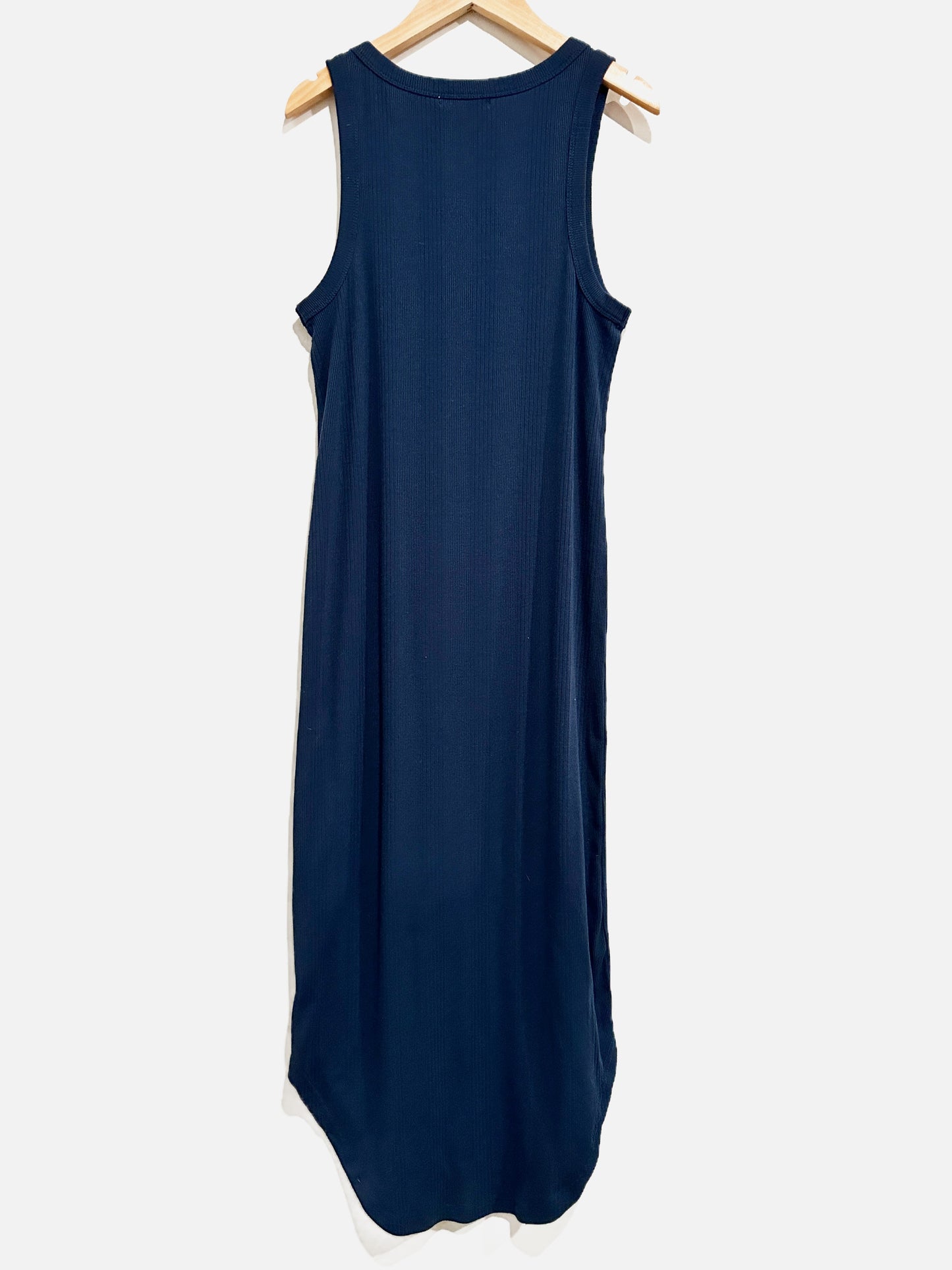 Z Supply Jaslyn Variegated Rib Midi Dress in Midnight Blue - XS
