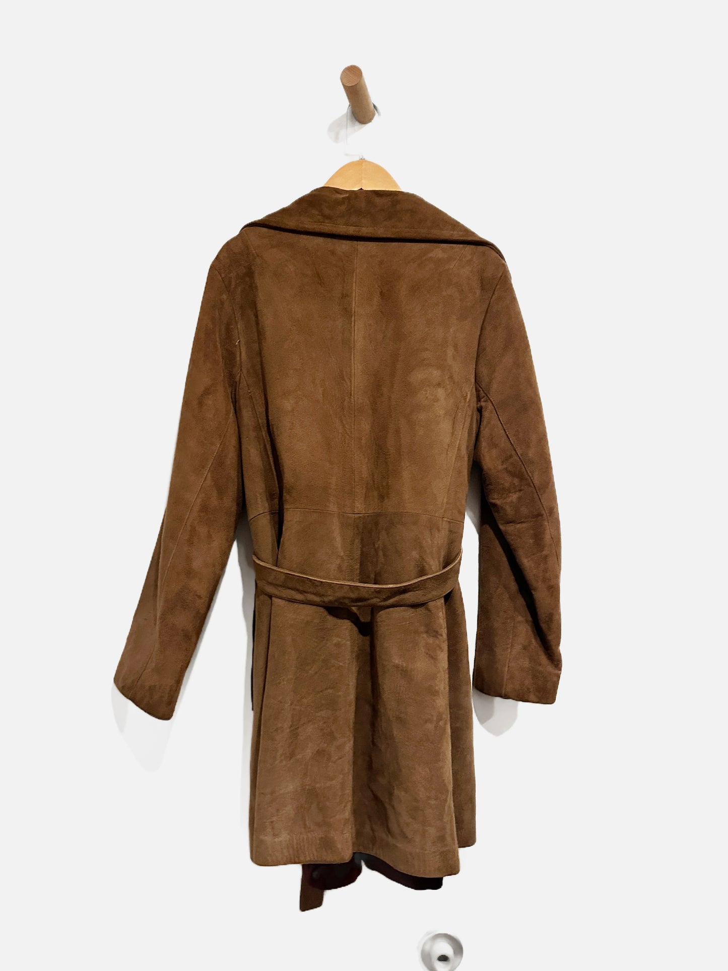 Robert Meshekoff Vintage Brown Suede Coat - 12