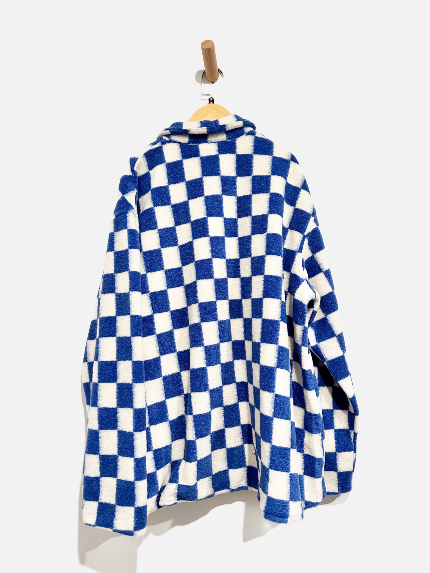 Beach Riot NWT Blue and White Checkered Skye Jacket - Small
