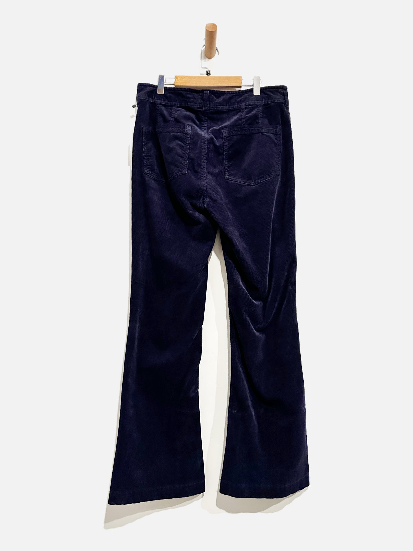 Anthropologie Pilcro Blue Corduroy Flare Pants - 30
