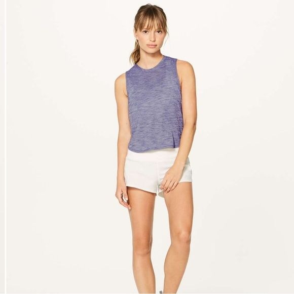 Lululemon Fast As Light Muscle Tank Heathered Viola Size Small