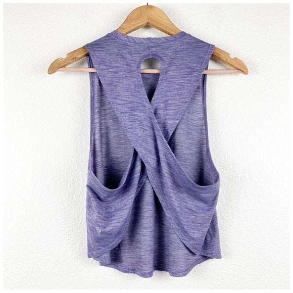 Lululemon Fast As Light Muscle Tank Heathered Viola Size Small