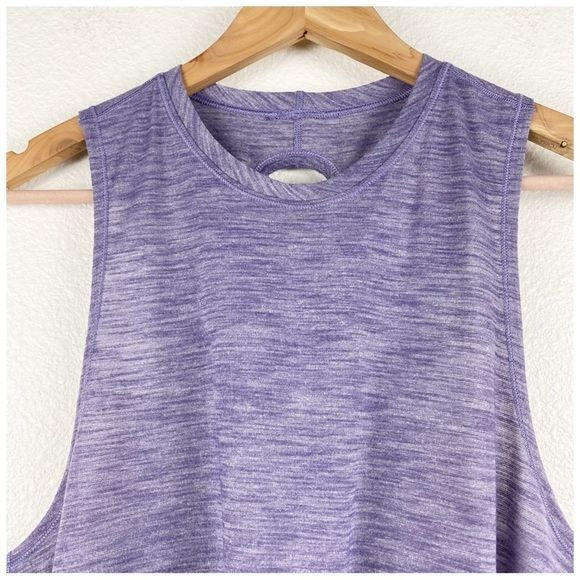 Lululemon Fast As Light Muscle Tank Heathered Viola Size Small