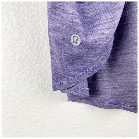 Lululemon Fast As Light Muscle Tank Heathered Viola Size Small