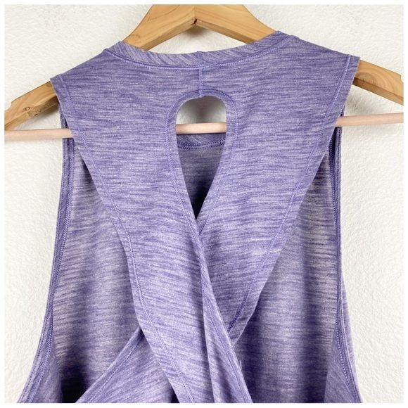 Lululemon Fast As Light Muscle Tank Heathered Viola Size Small