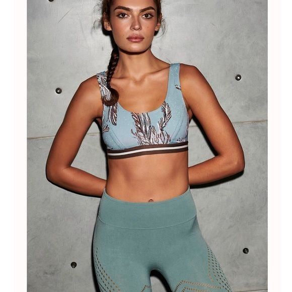 NWT Free People Serene Printed Sports Bra Size XS
