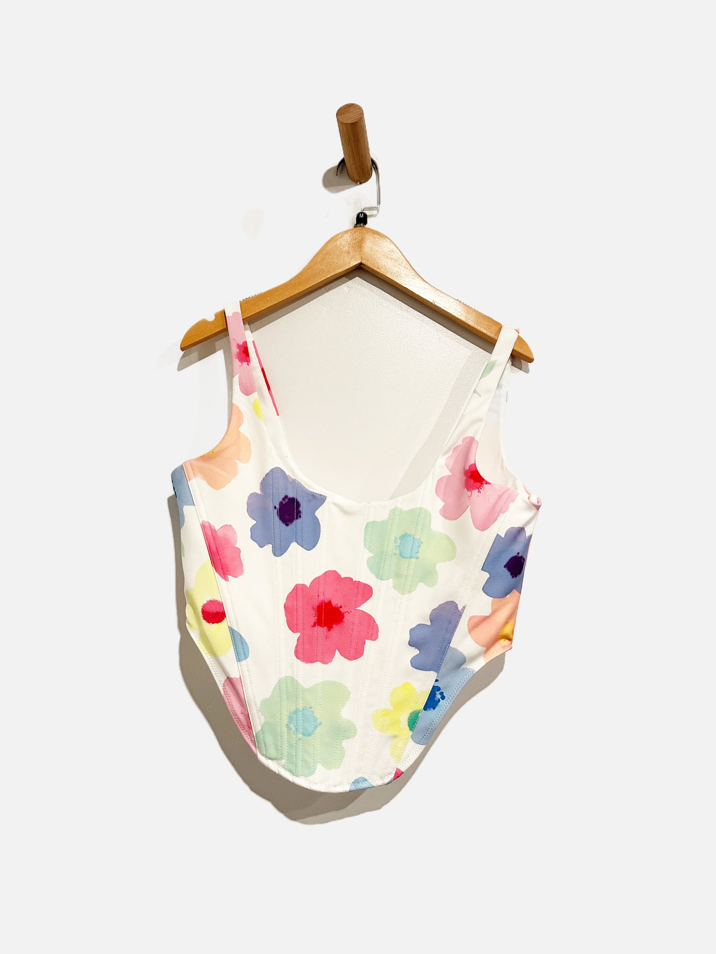 White Fox White Floral Bustier - Medium
