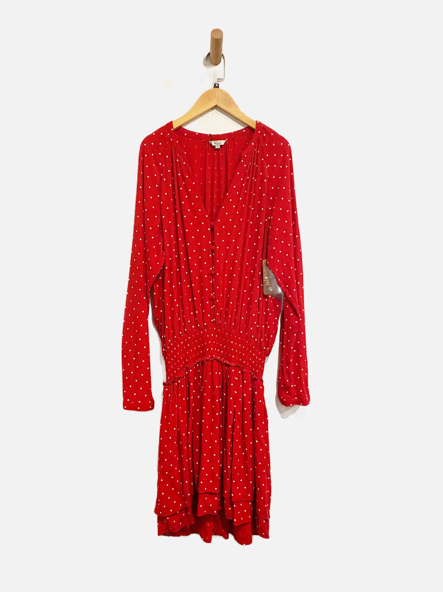 Rails Jasmine Scarlett White Mini Dots Dress - Medium
