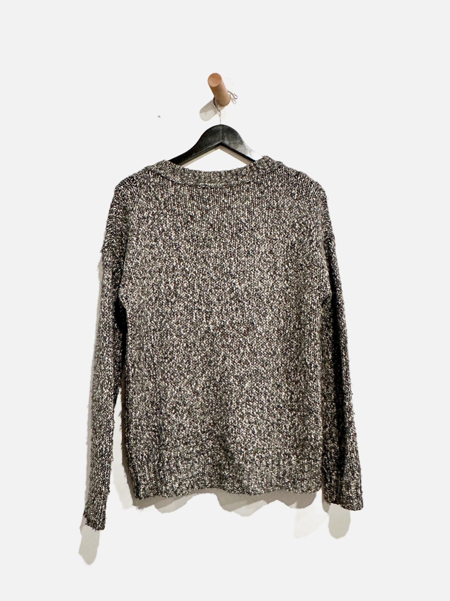 Theory Grey Heather Chunky Sweater - Small