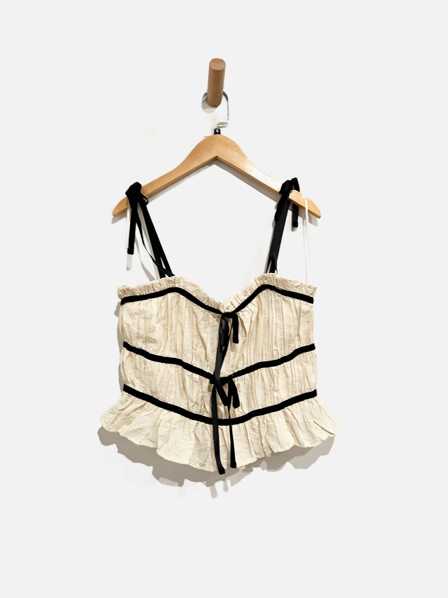 Thirty Thirty Cream Tie Tank - Medium