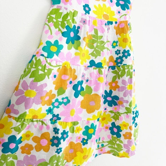 Show Me Your Mumu Cathy Linen Mini Dress in Petal Pop Size XS