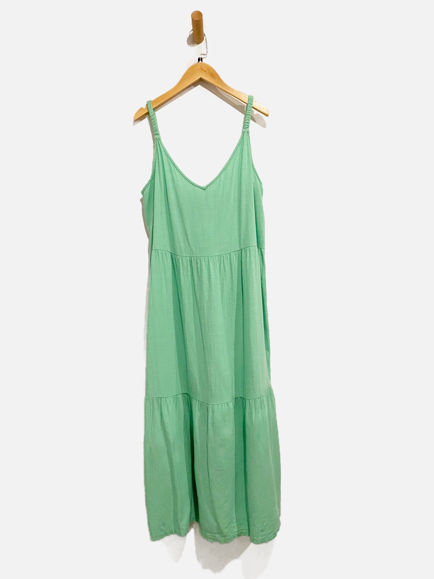 Roxy Green Tiered Midi Dress - Large