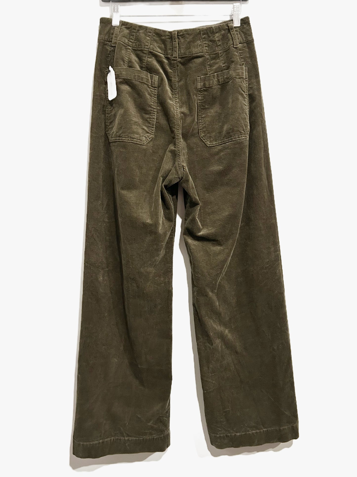 Anthropologie Maeve Green Corduroy Colette Pant - 30