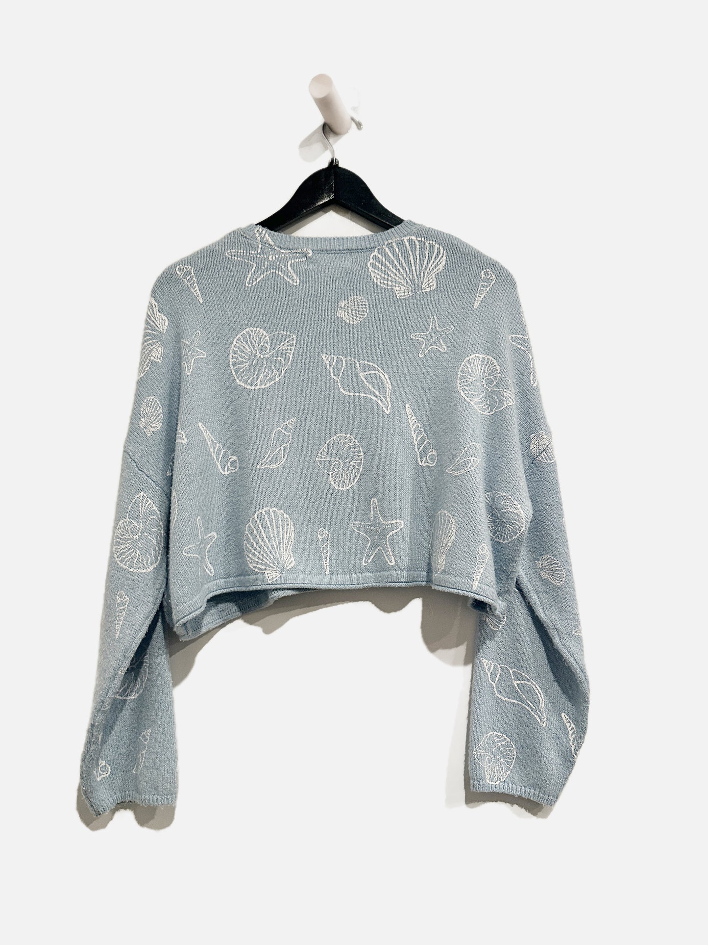 Jessica Simpson Blue Shell Sweater - Small