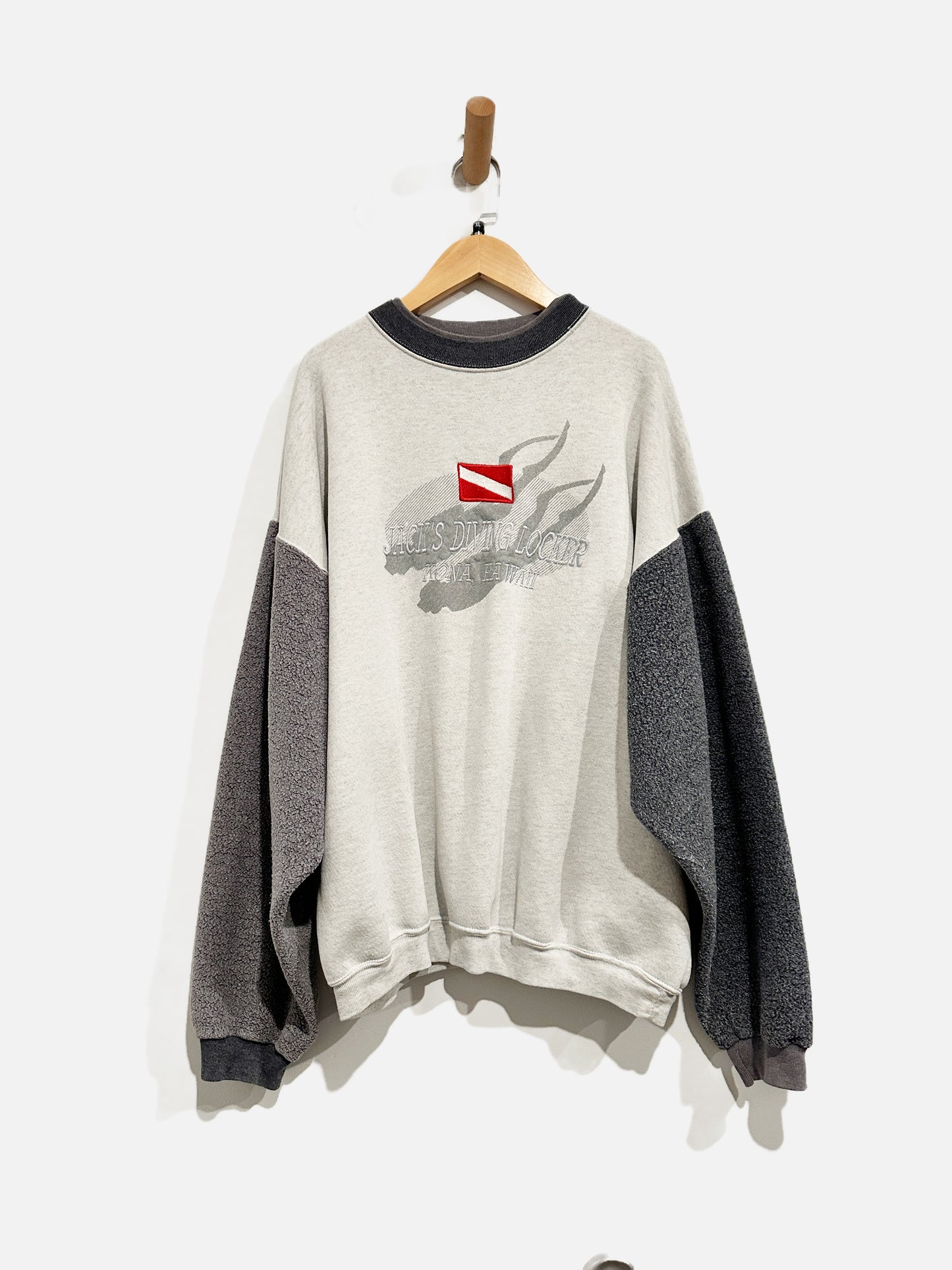 H.L. Miller Gold Vintage Gray Jack’s Diving Locker Sweatshirt - XL