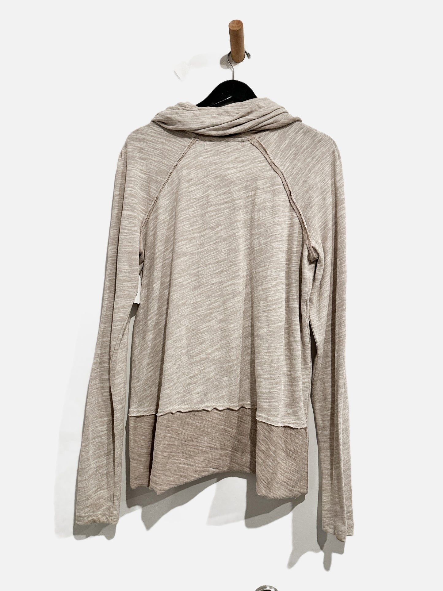 Free People Beach Cocoon Cream Cowl Neck Top - Medium