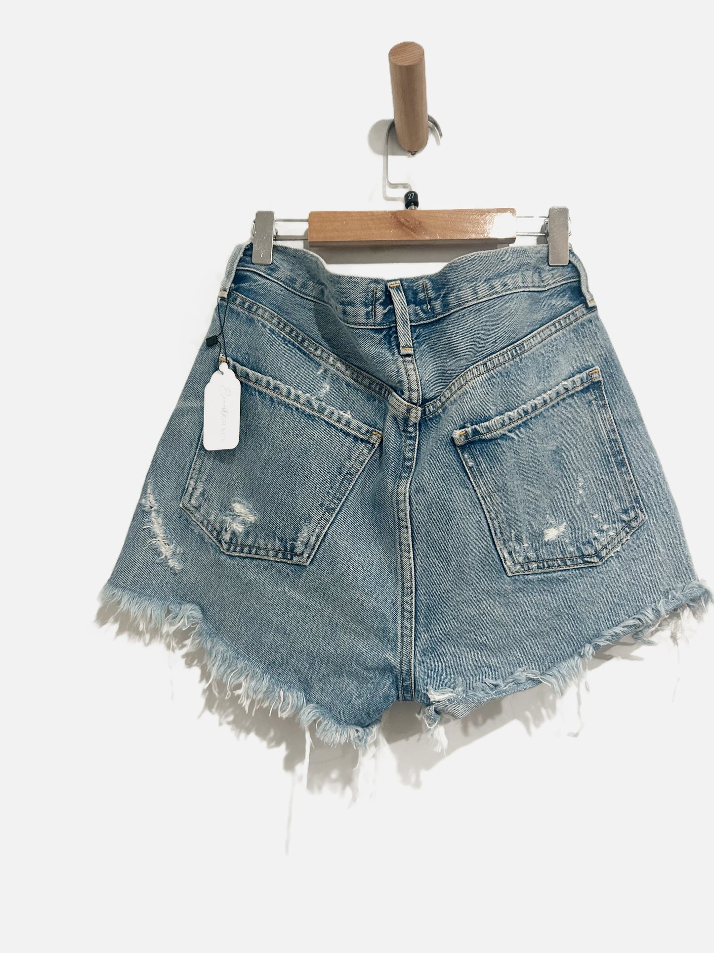 Agolde Parker Denim Cut Off Shorts - 27