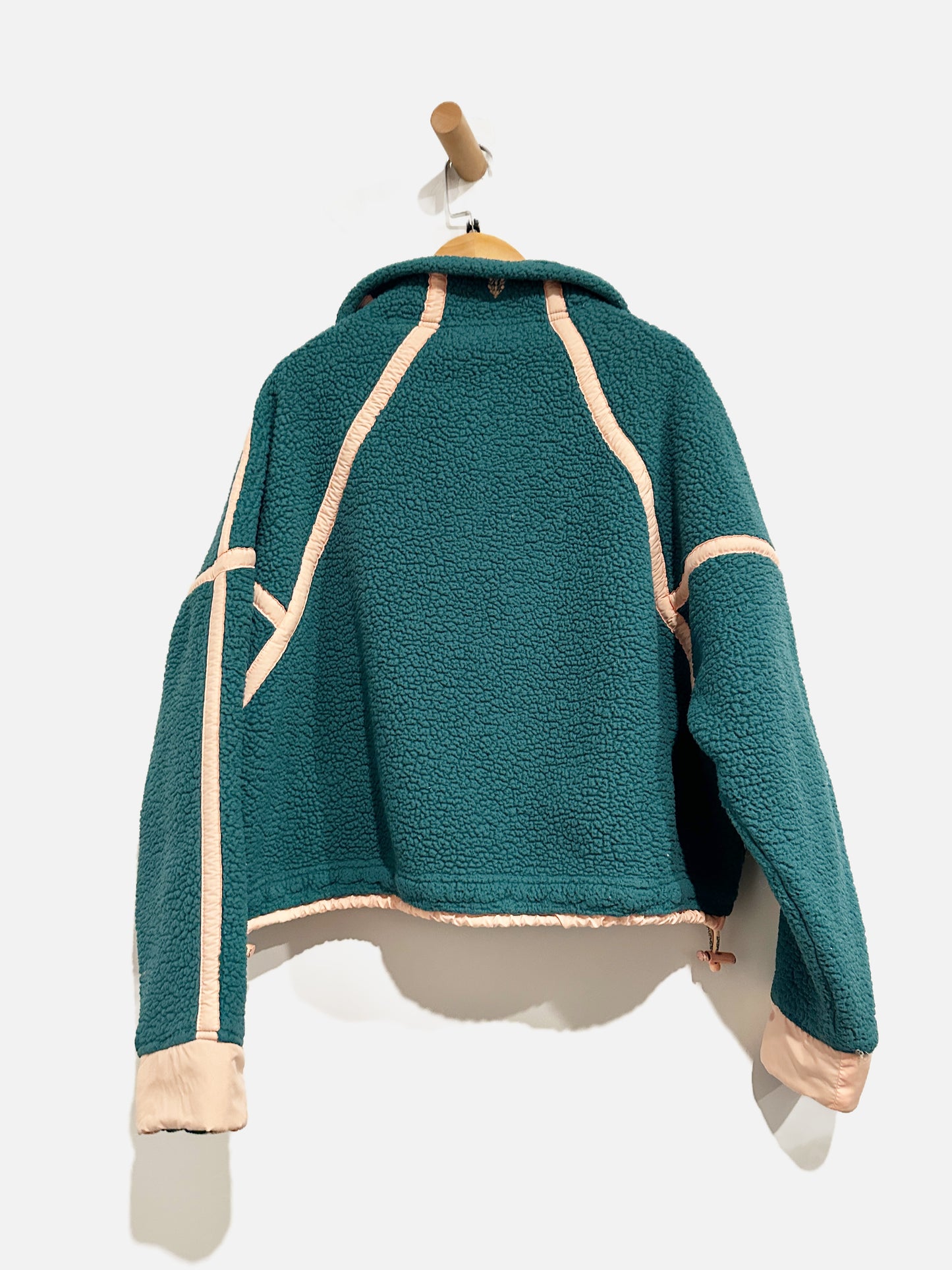 Free People Mountain High Green Fleece Quarter Zip - XS