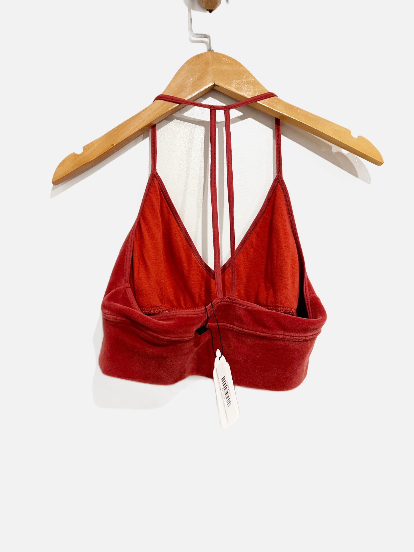 $$ Anthropologie Floreat Pink Velvet Bralette