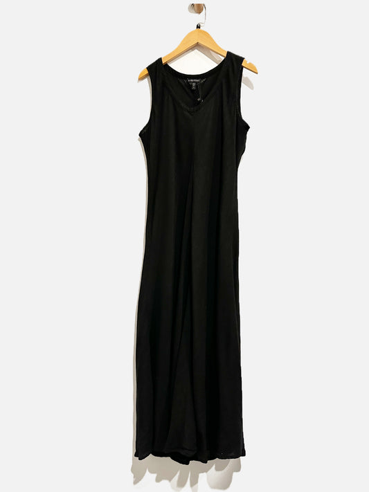 Eileen Fisher Black Linen Maxi Dress - Small