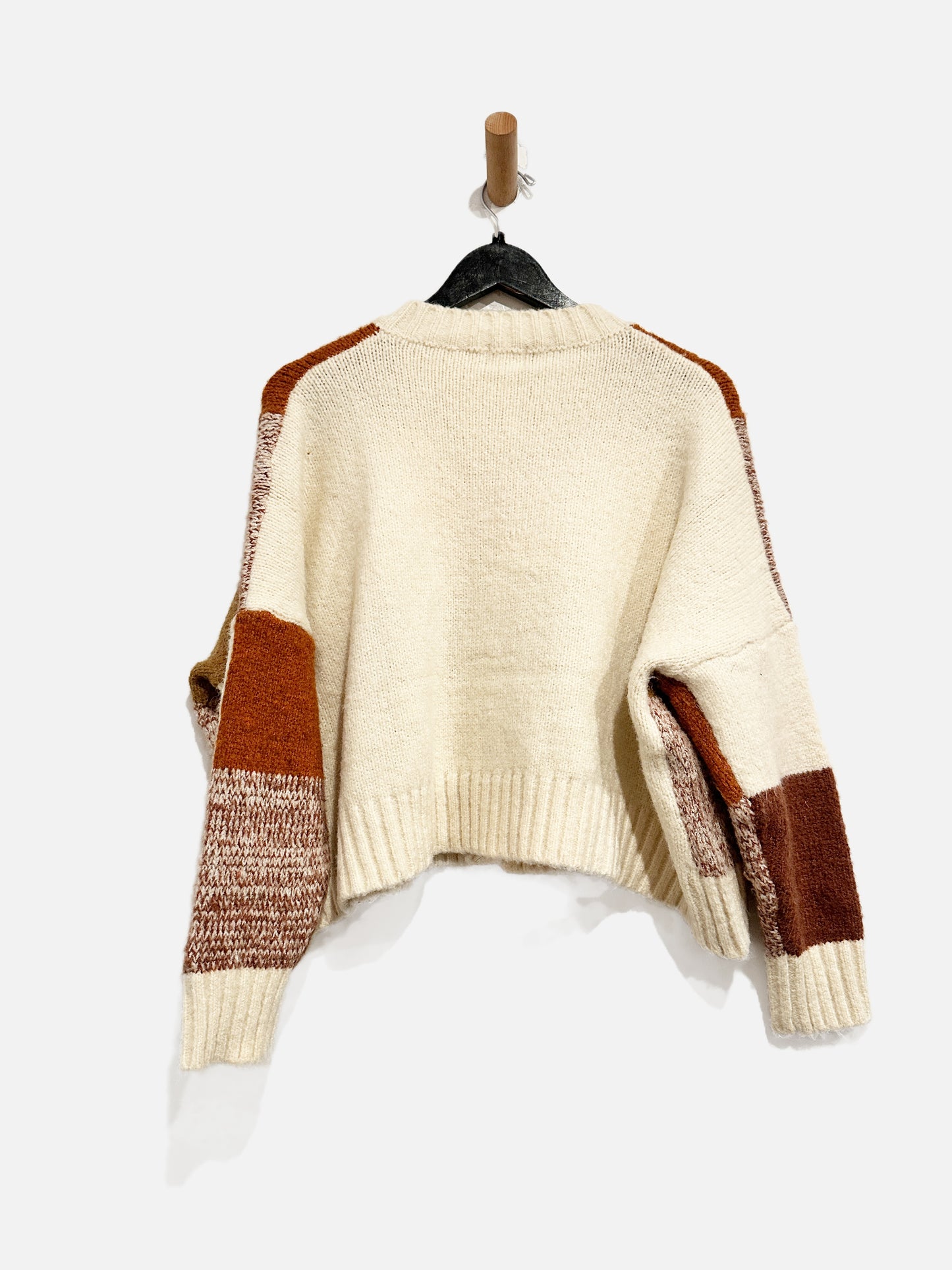 Luna Ivy Cream Flower Cardigan -Small