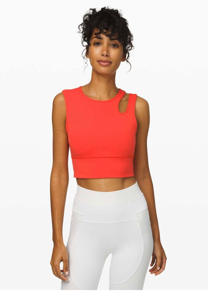 Lululemon Mastered Motion Cropped
Tank in Thermal Red - 4