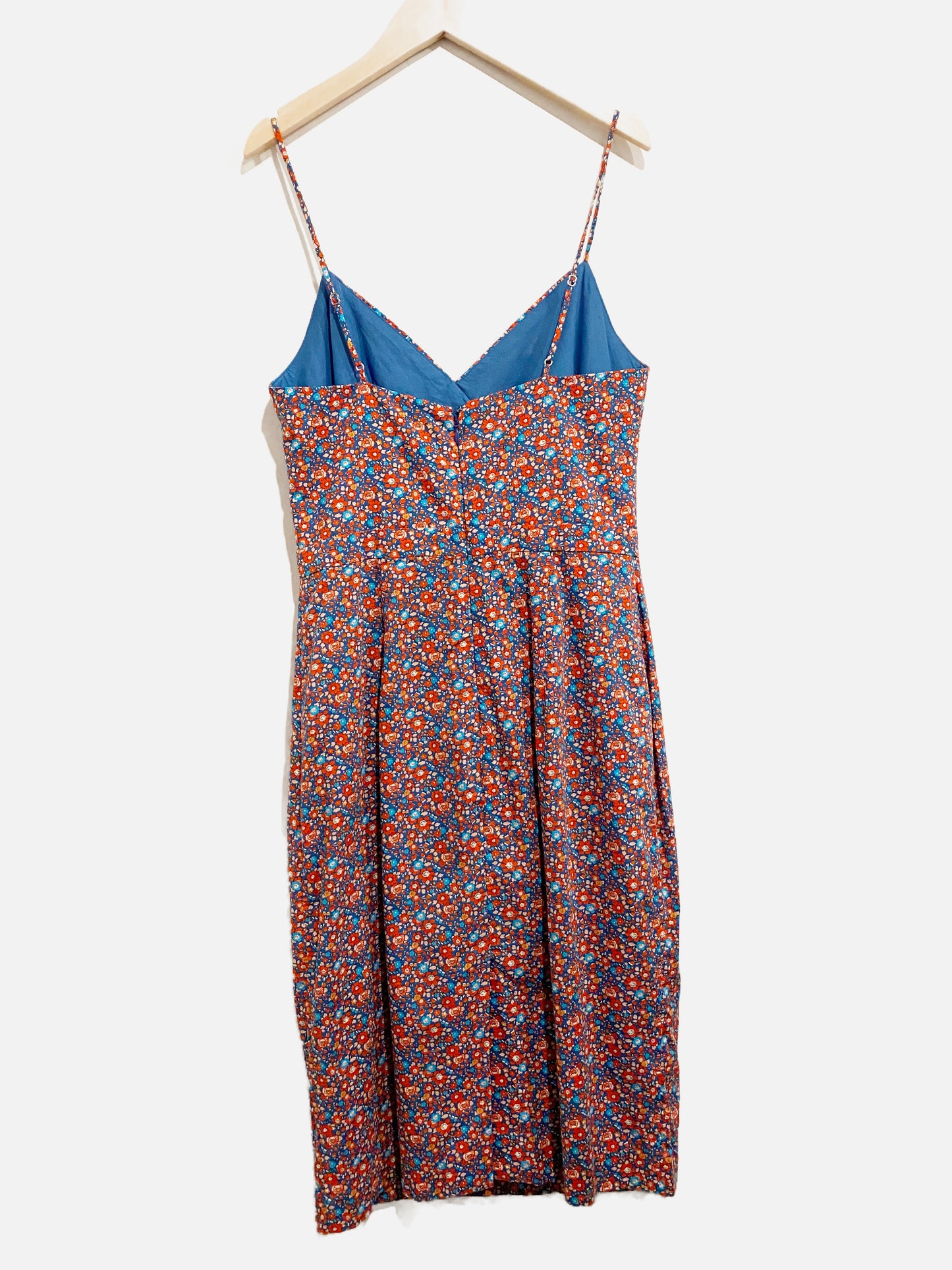 J. Crew Red Floral Midi Dress-4