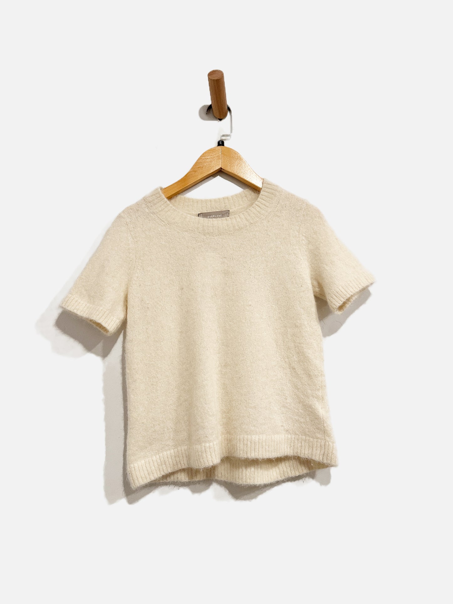 Everlane The Alpaca Sweater Tee in Bone - Small