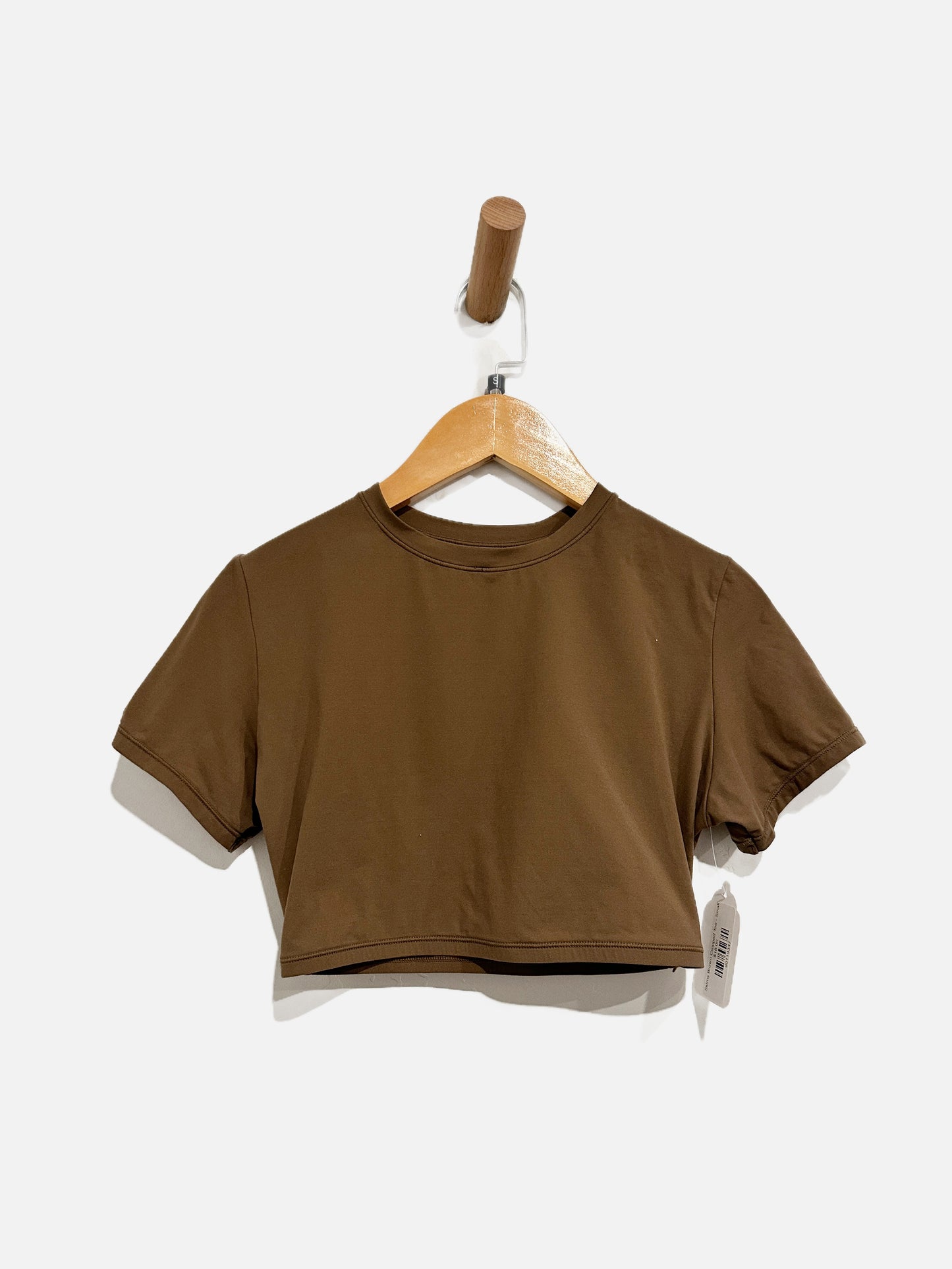 Skims Fits Everybody Brown Cropped Tee - Small
