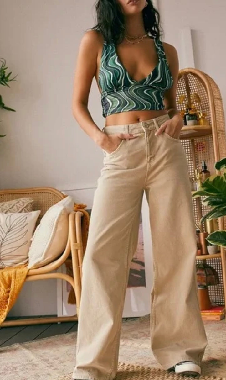 Urban Outfitters Brown Wide Leg Pants - 27