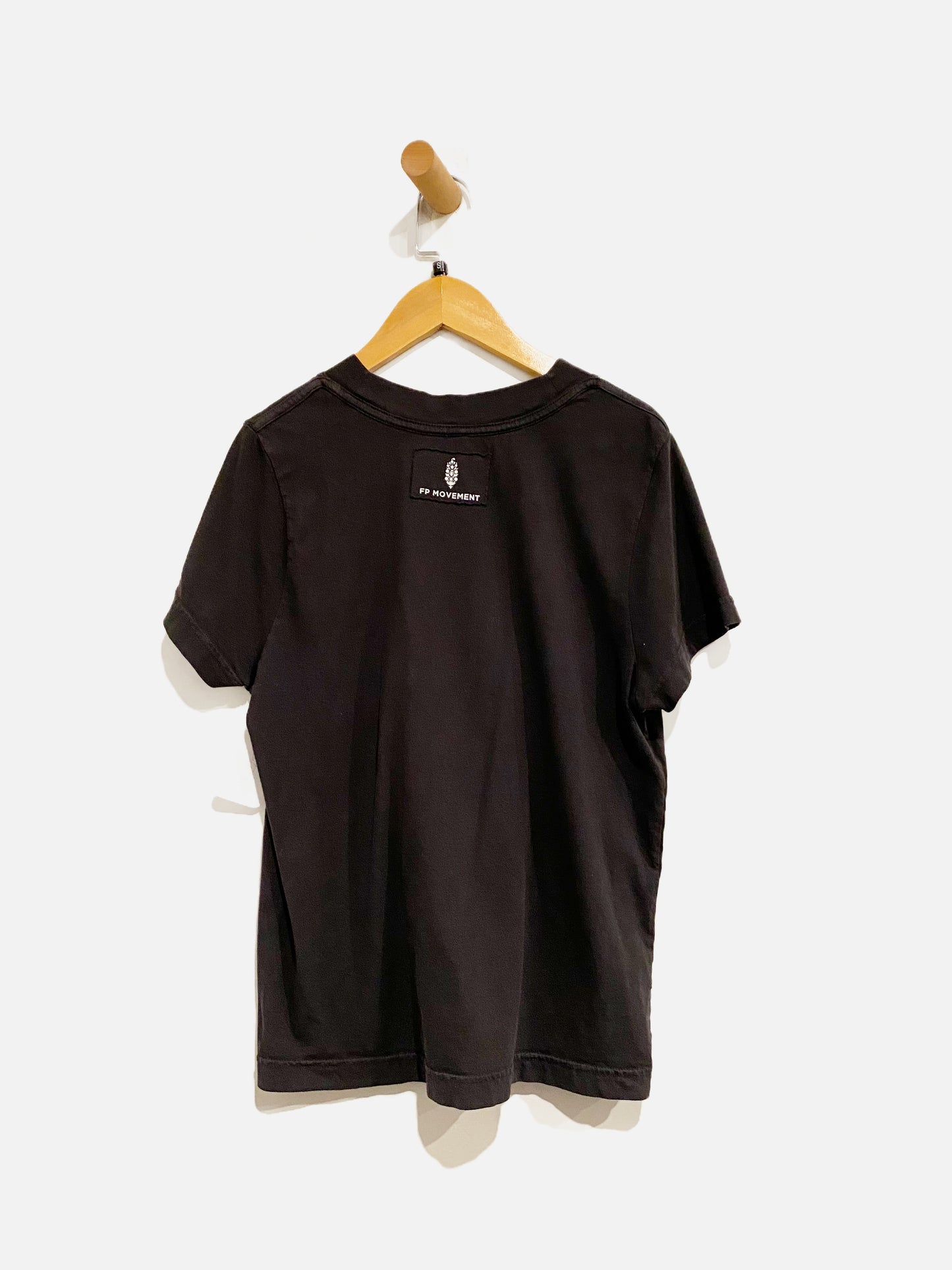Free People Movement Game Time Black Tee - Small