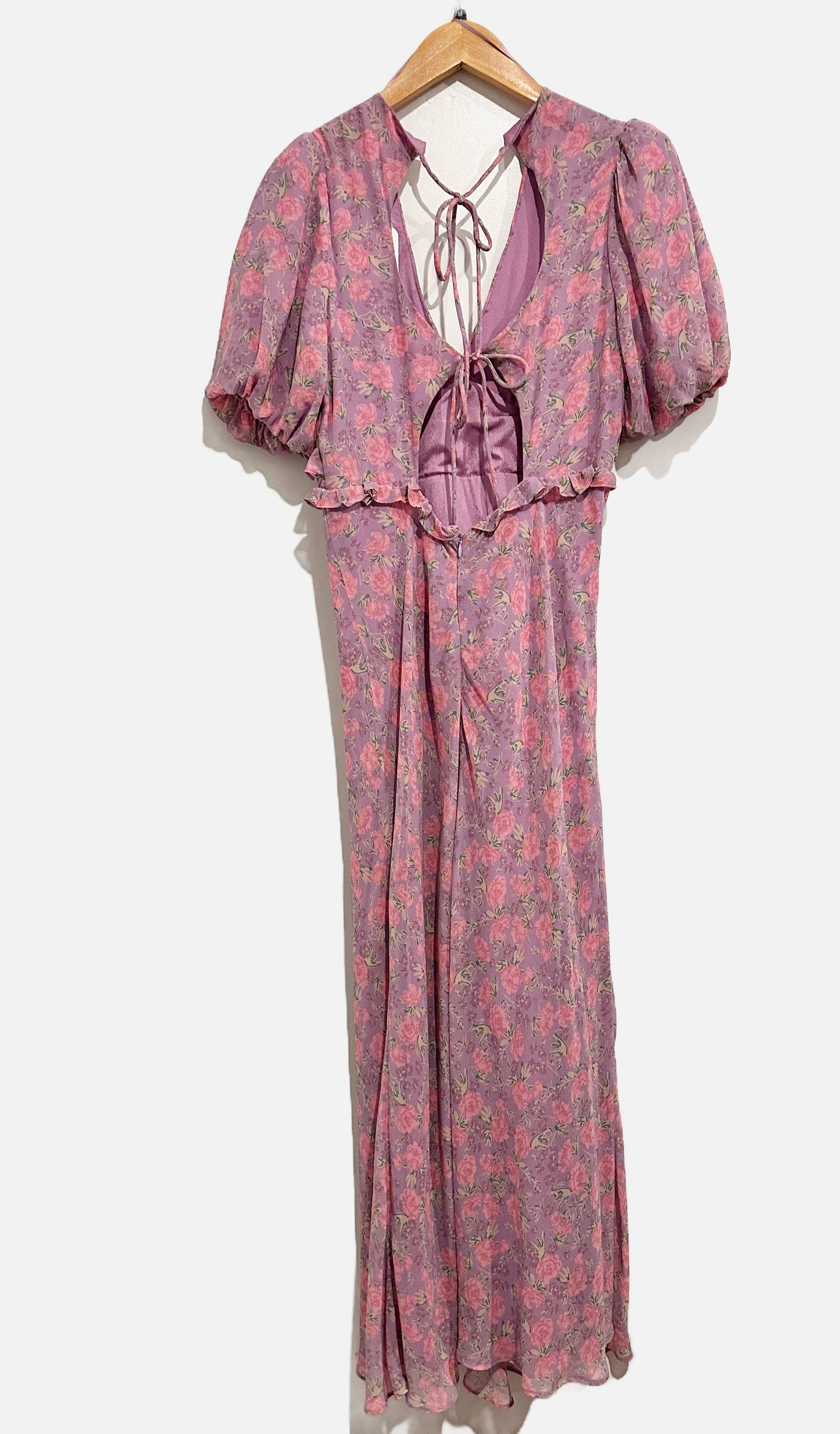 ASTR Purple Floral Maxi Dress - Medium