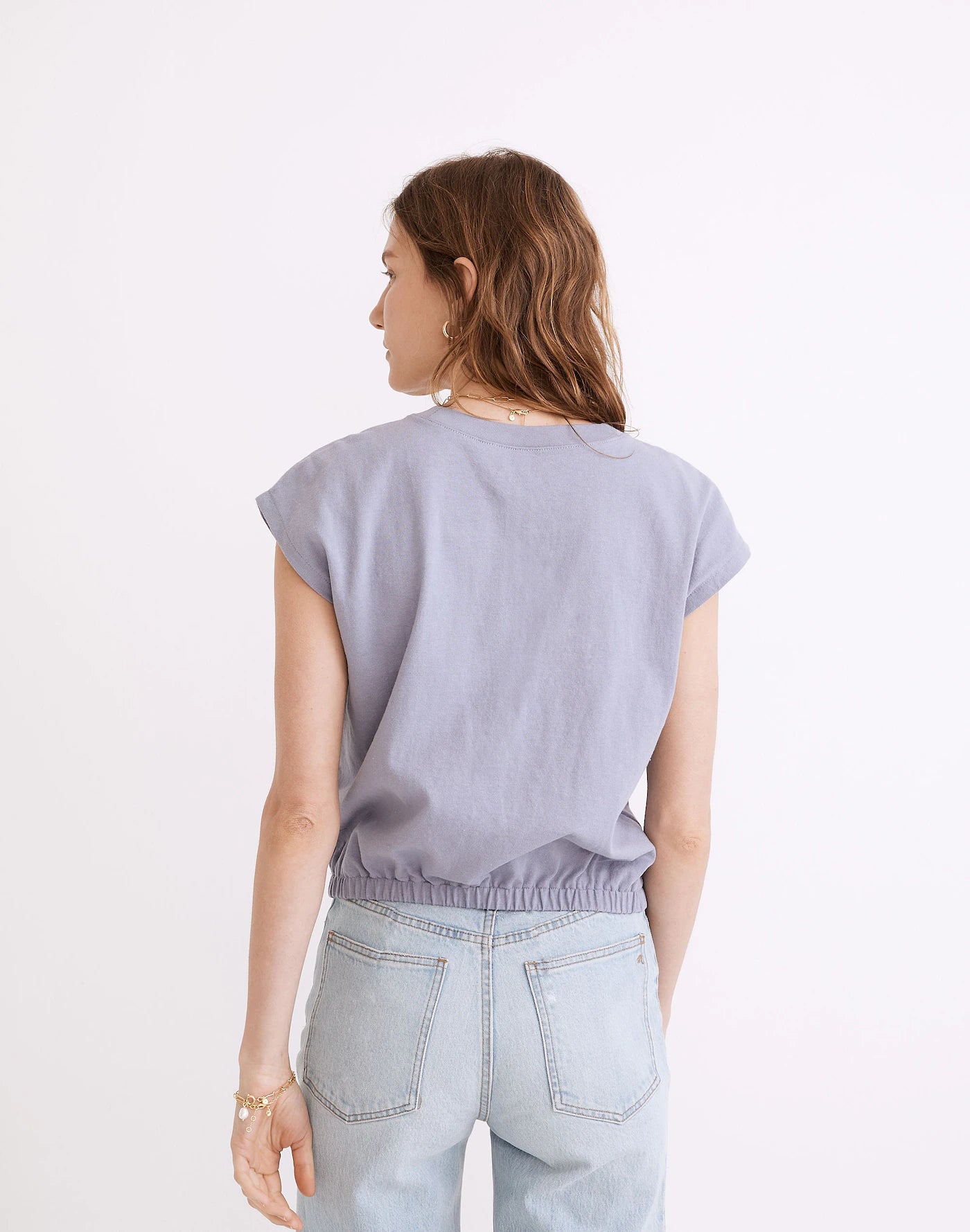 Madewell Purple Banded Top - Small