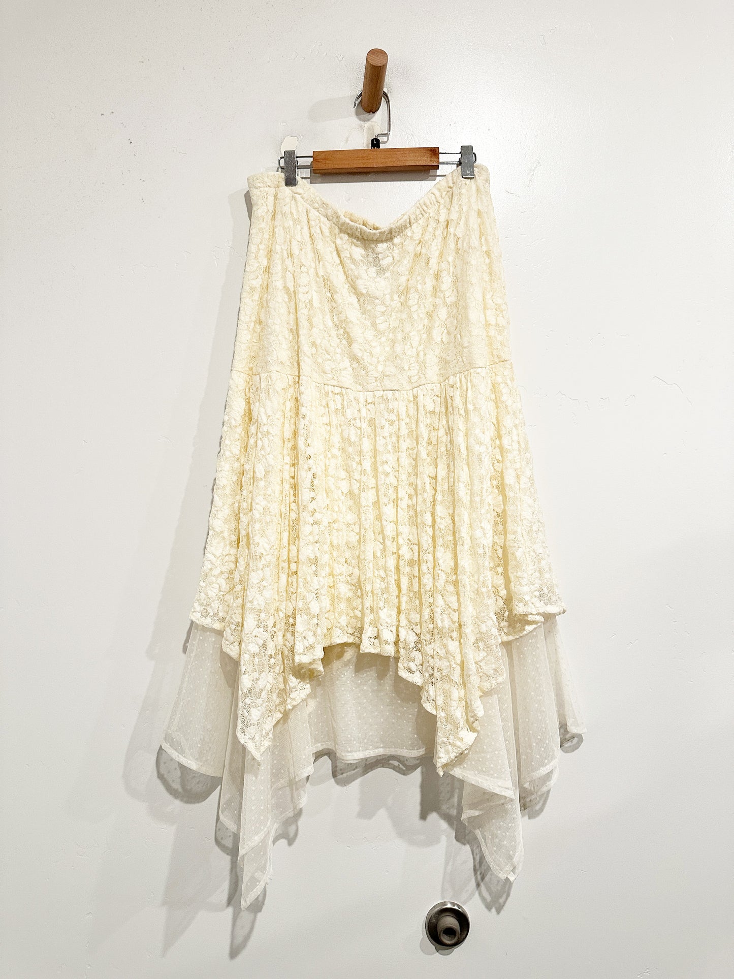 Indigo Soul NWT White Lace Maxi Skirt - Large