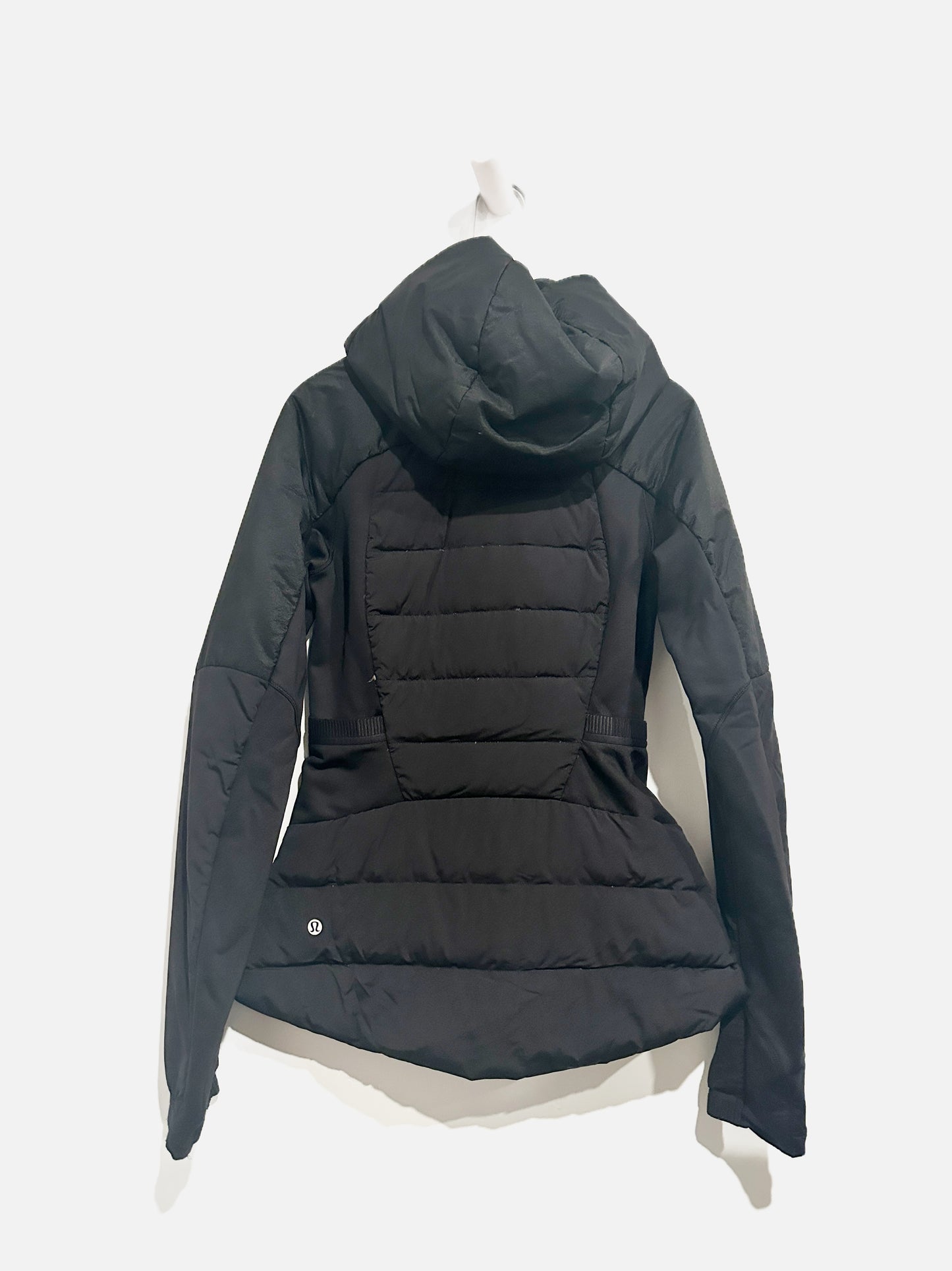 Lululemon Down for it All Black Hooded Puffer Jacket - 4