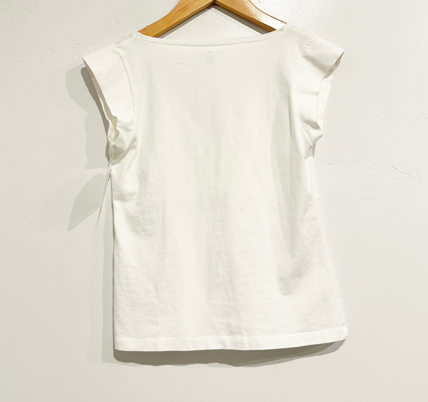 Brandy Melville White V-Neck Top