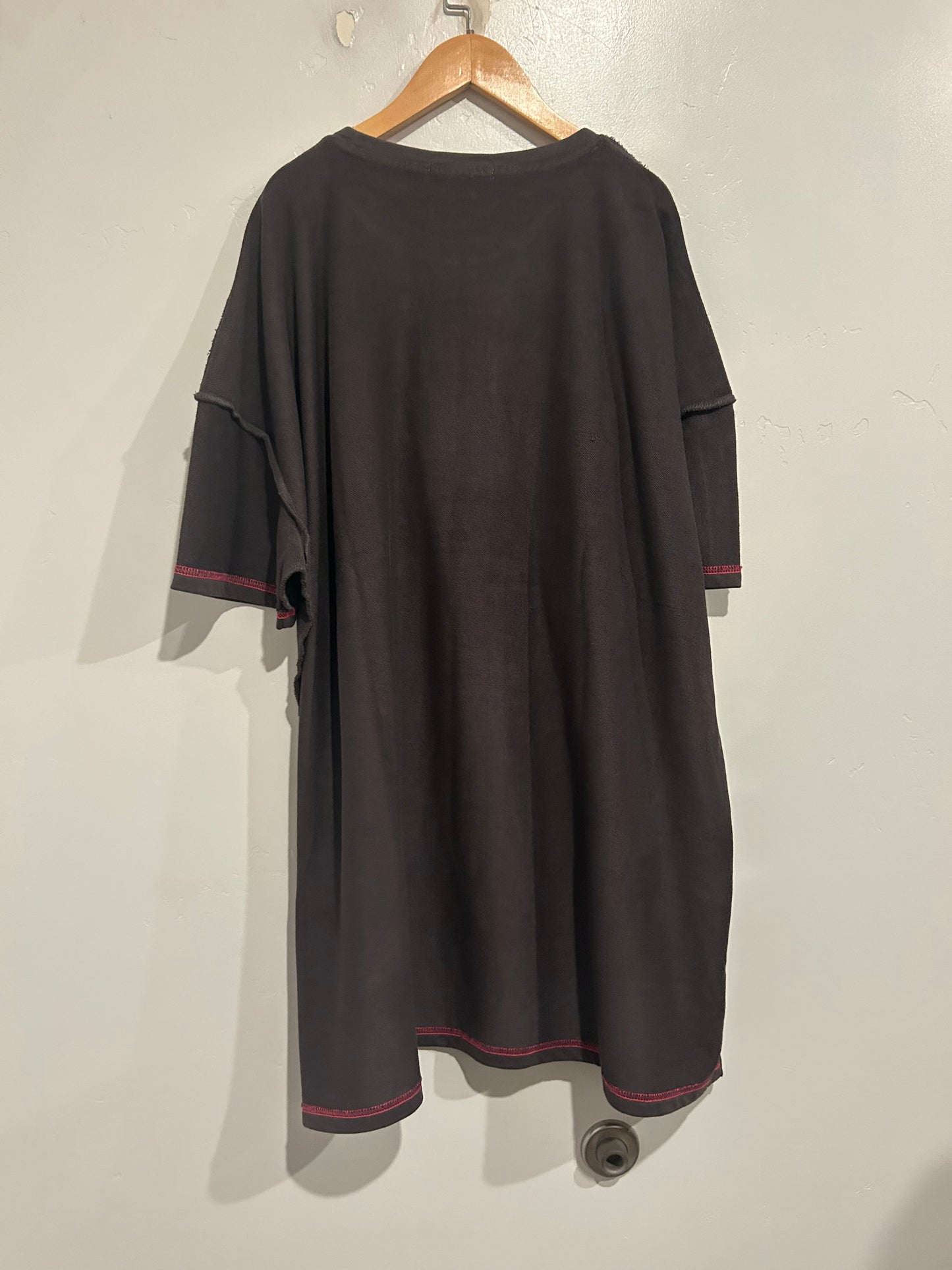 Natural Life Appliqué Mini Sweatshirt Dress - XL