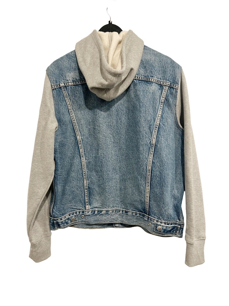 Levi’s Hybrid Hoodie Trucker Jacket in Candy Man - Medium