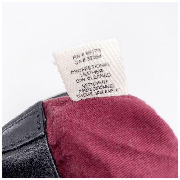 R.P.S. Black Leather Crossbody Bag