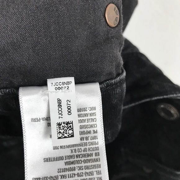 American Eagle Hi-Rise Festival Mini Skirt in Washed Black Size 8