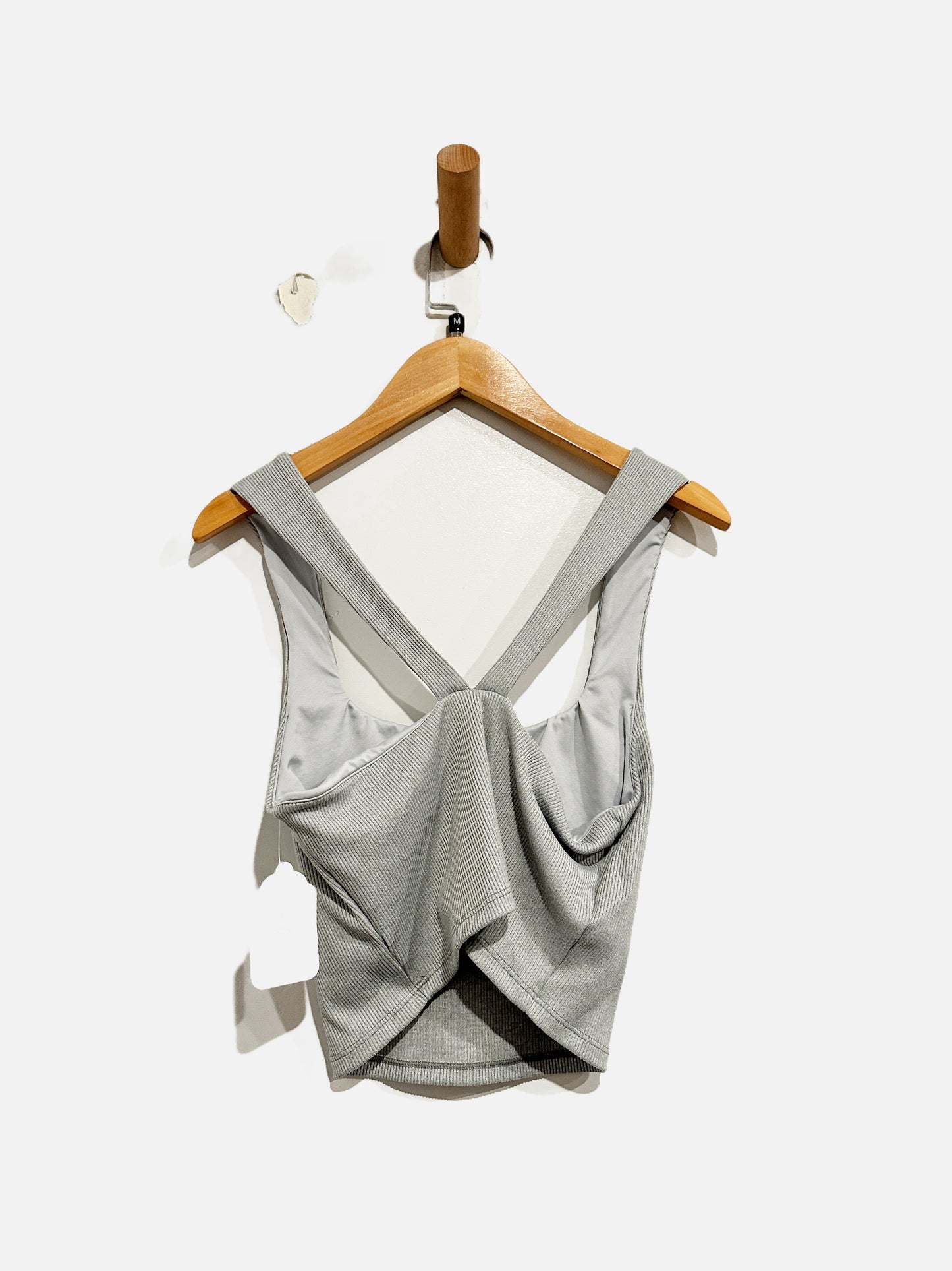 Alo Yoga Gray Ribbed Tank - Medium