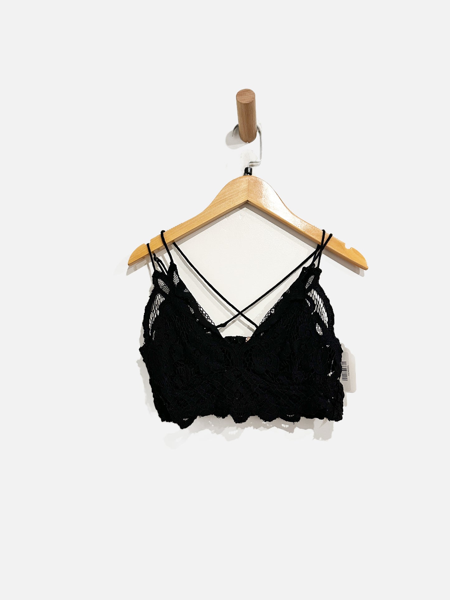 Free People Black Adella Bra - Small