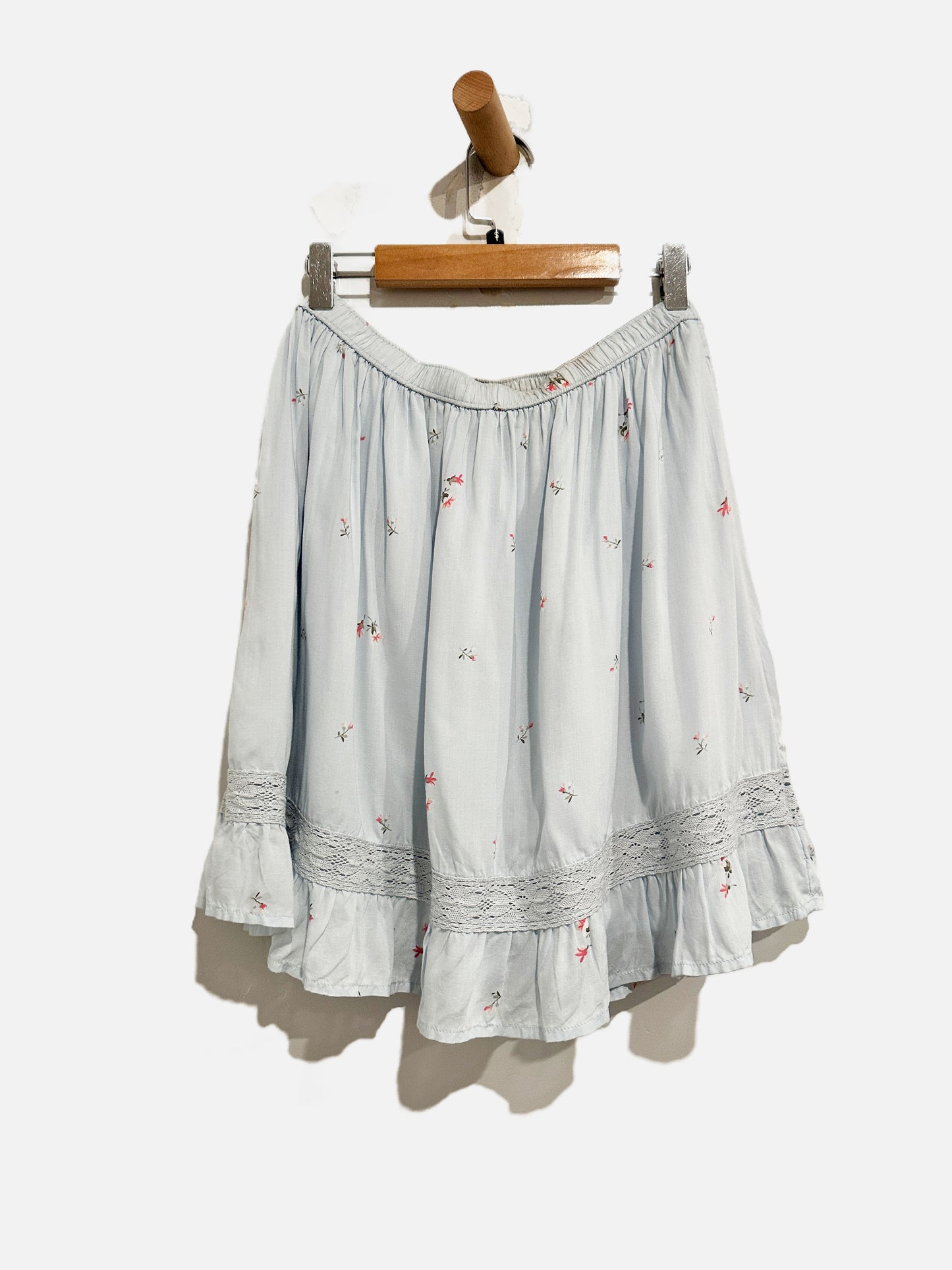 Abercrombie & Fitch Blue Floral Mini Skirt - Small