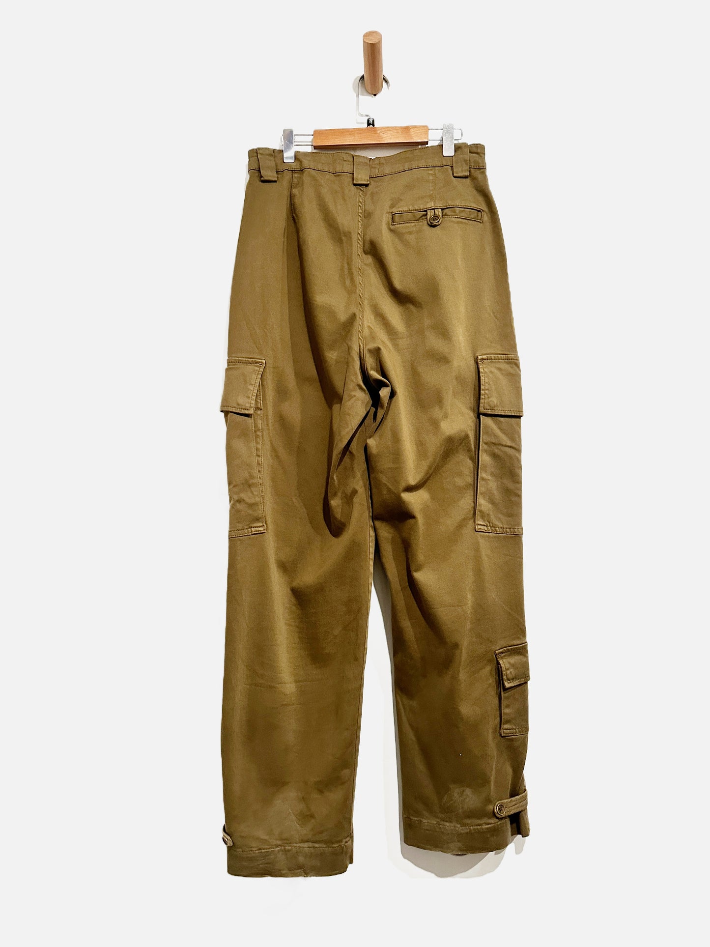 Reformation Bilijana Relaxed Green Cargo Pants - 27