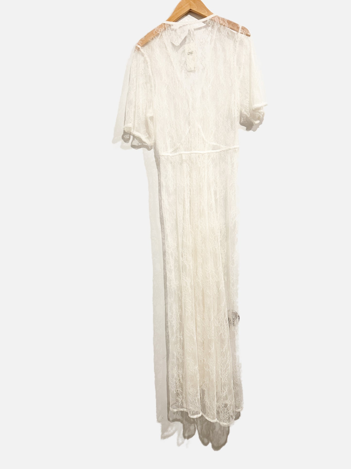 Anthropologie NWT Sheer White Lace Dress - Small
