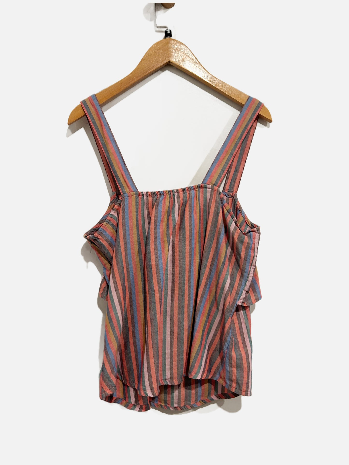 Madewell Pink Stripe Tie Front Tank - 2